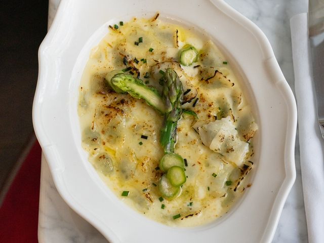 Rocaille - Bistrot, terrasse, vins Ravioles Asperges (en saison)